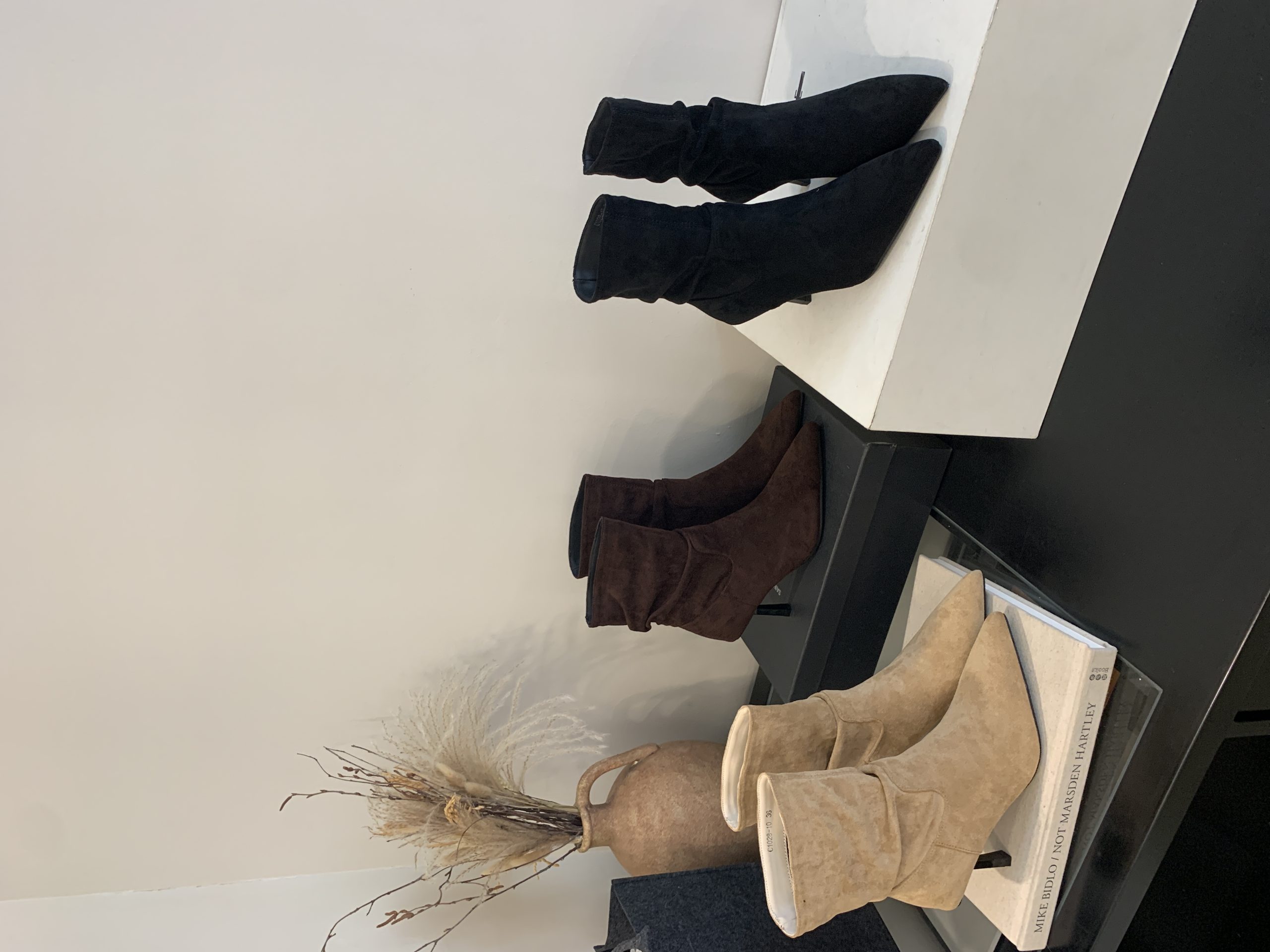 2025 Autumn New Korean Retro Slim Stacked Boots Women's Thin Heel Ankle Boots