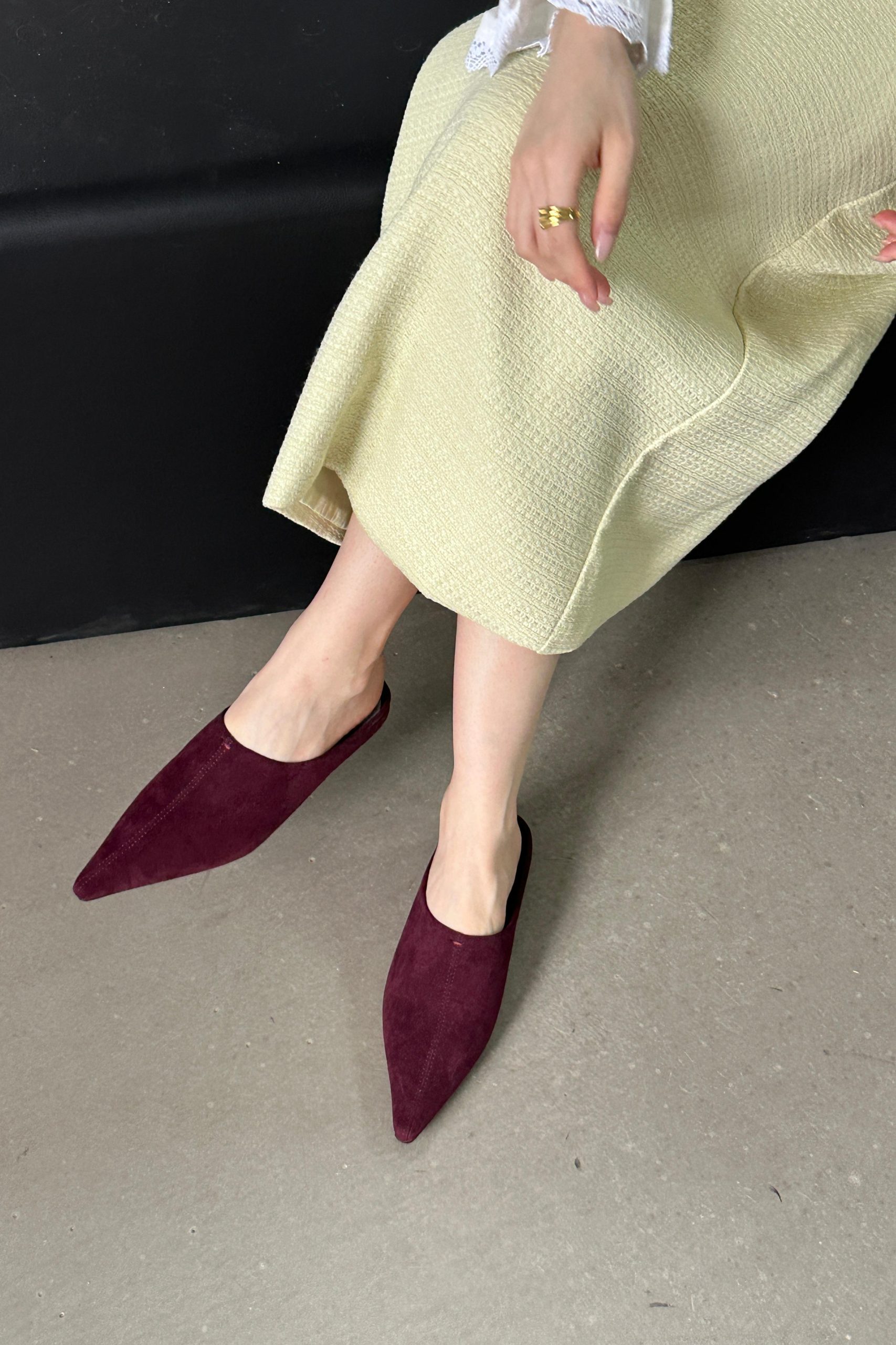 2024 New Pointed Toe Flat Shoes for Women Slippers Low Heel - Image 5