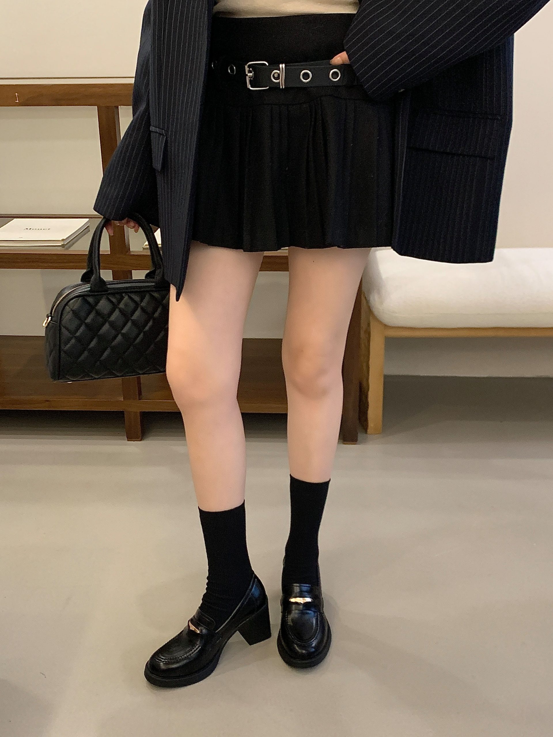 2026 New Style Korean Chunky Heel Loafer Shoes for Women - Retro PU Leather Low Top - Image 2