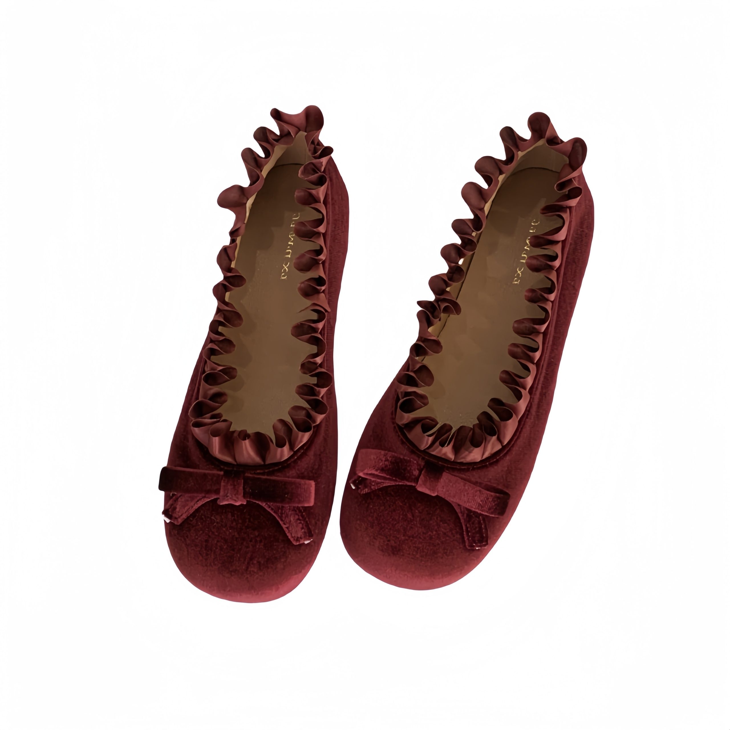 2026 Spring New Soft Sole Flat Mary Jane Shoes Velvet Ruffled Women's Casual Shoes - Image 5