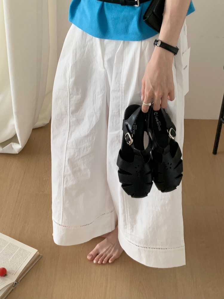 Retro Flat Woven Closed-Toe Roman Sandals for Women 2026 Summer New Comfortable Soft Sole - Image 2